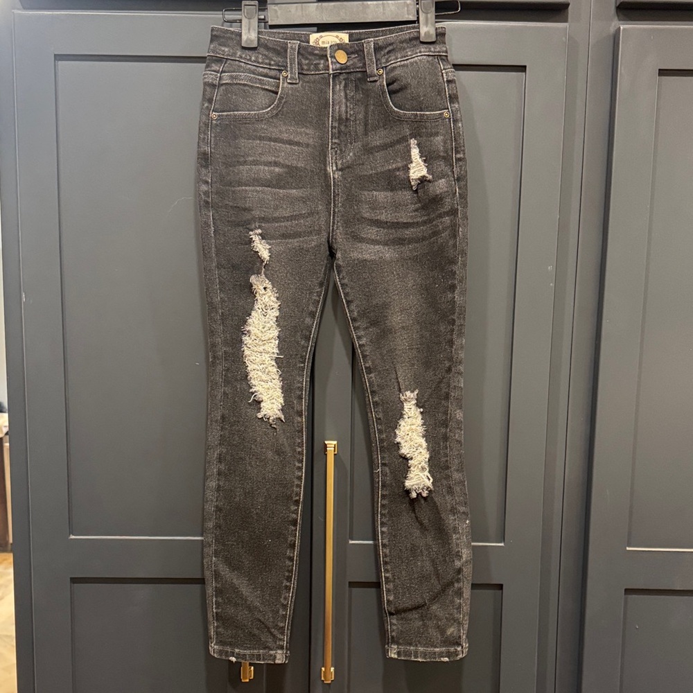 Joyfolie Charcoal Denim Jeans